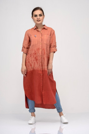 платье рубашка с длинным рукавом